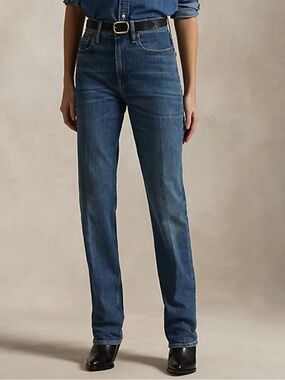 Ralph Lauren Women's High Rise Straight Jean